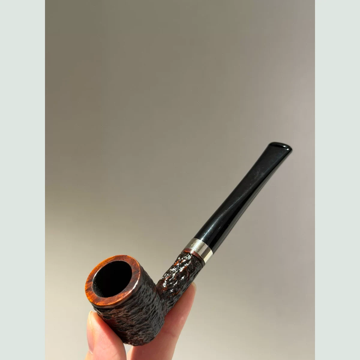 Billiard Straight Solid Briar Wood Tobacco Pipe