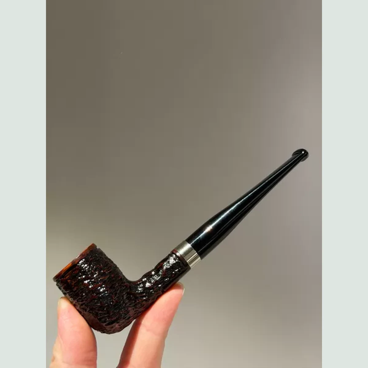 Billiard Straight Solid Briar Wood Tobacco Pipe