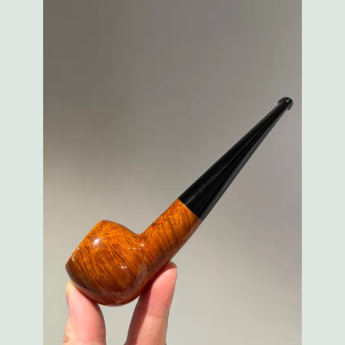 Billiard Straight Solid Briar Wood Tobacco Pipe