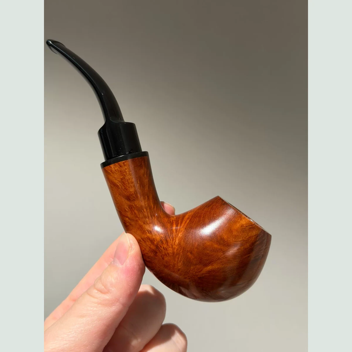 Blowfish Long Stem Solid Briar Wood Tobacco Pipe