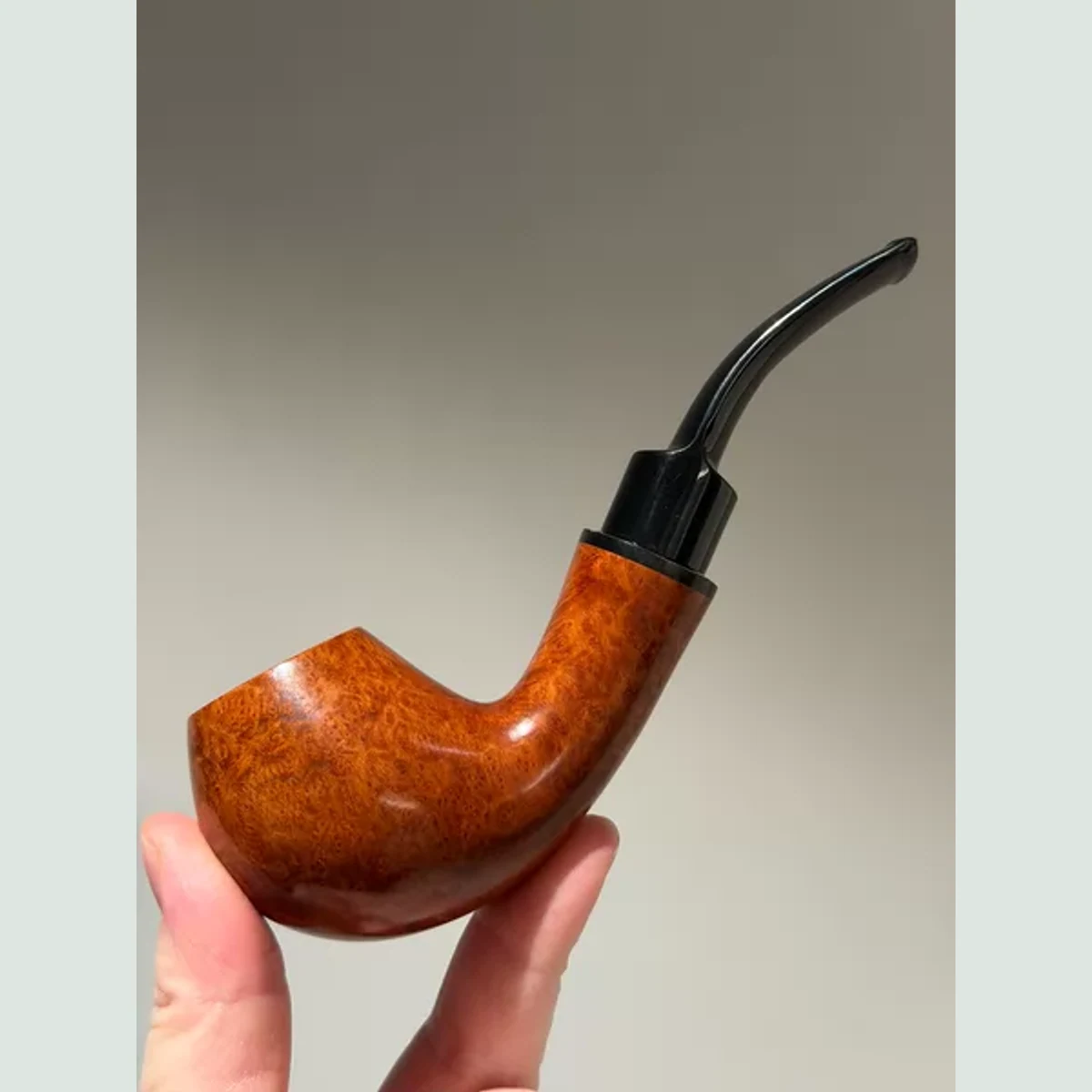 Blowfish Long Stem Solid Briar Wood Tobacco Pipe