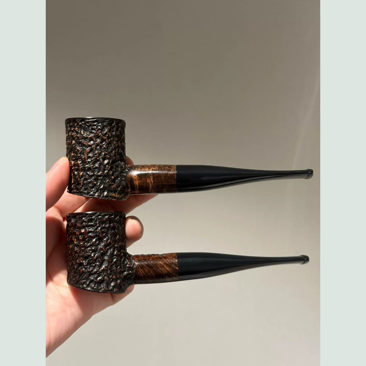 Hammer Straight Solid Briar Wood Tobacco Pipe supporting product view