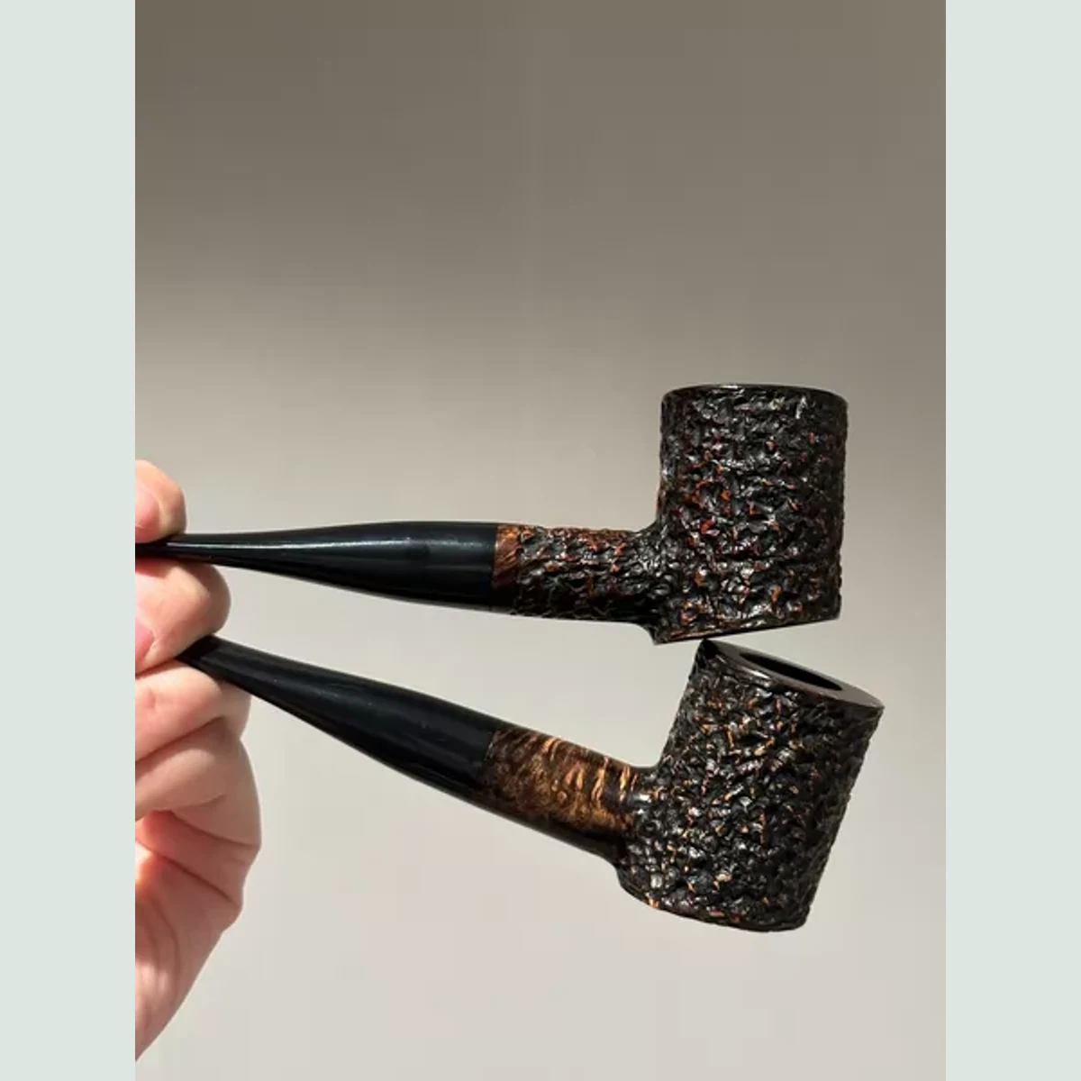 Hammer Straight Solid Briar Wood Tobacco Pipe