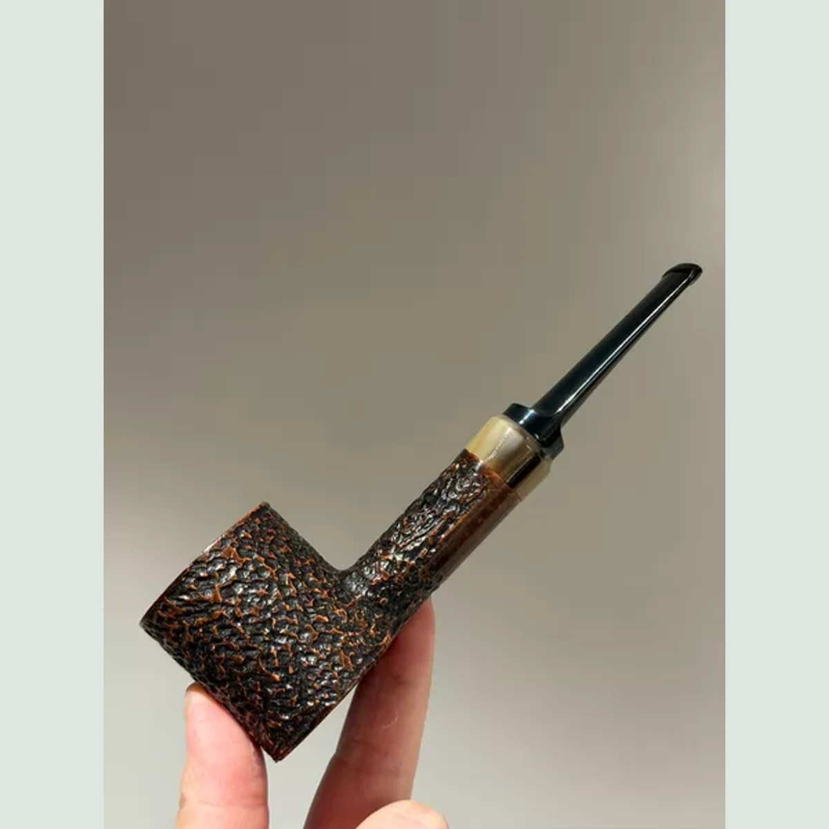Large Hammer Straight Sitter Solid Briar Wood Tobacco Pipe