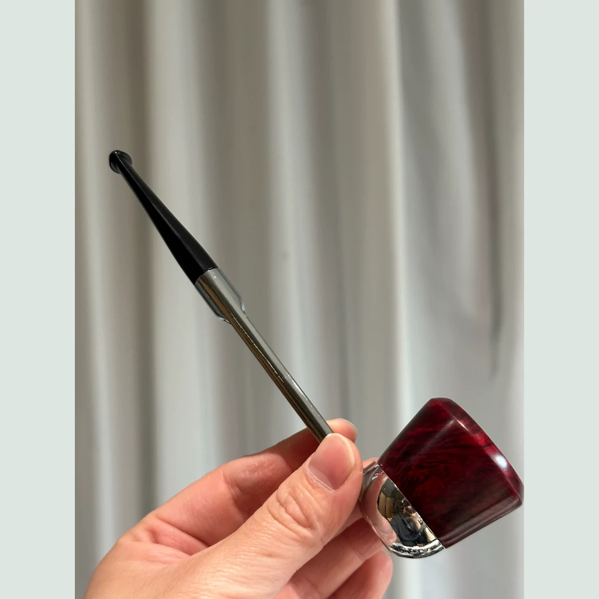 System Straight Solid Briar Wood Tobacco Pipe 3mm supporting product view