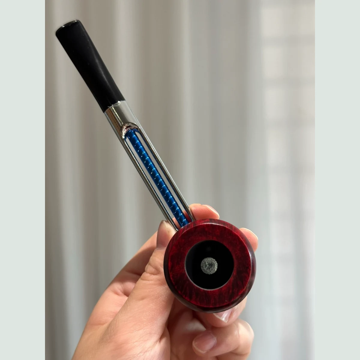 System Straight Solid Briar Wood Tobacco Pipe 3mm supporting product view